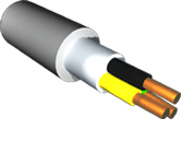 Кабель NYM 3x6+1x4